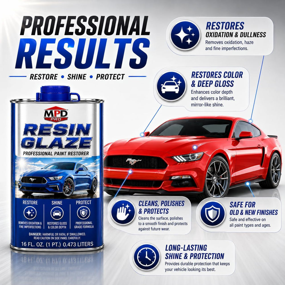 MPD Pro Automobile Resin Glaze Cleaner & Polish - 16oz - Paint Restoratio...