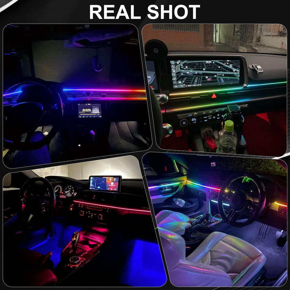 Dreamcolor Acrylic Interior Car LED Strip Lights, 10 in 1 Ambient Lighting Ki...