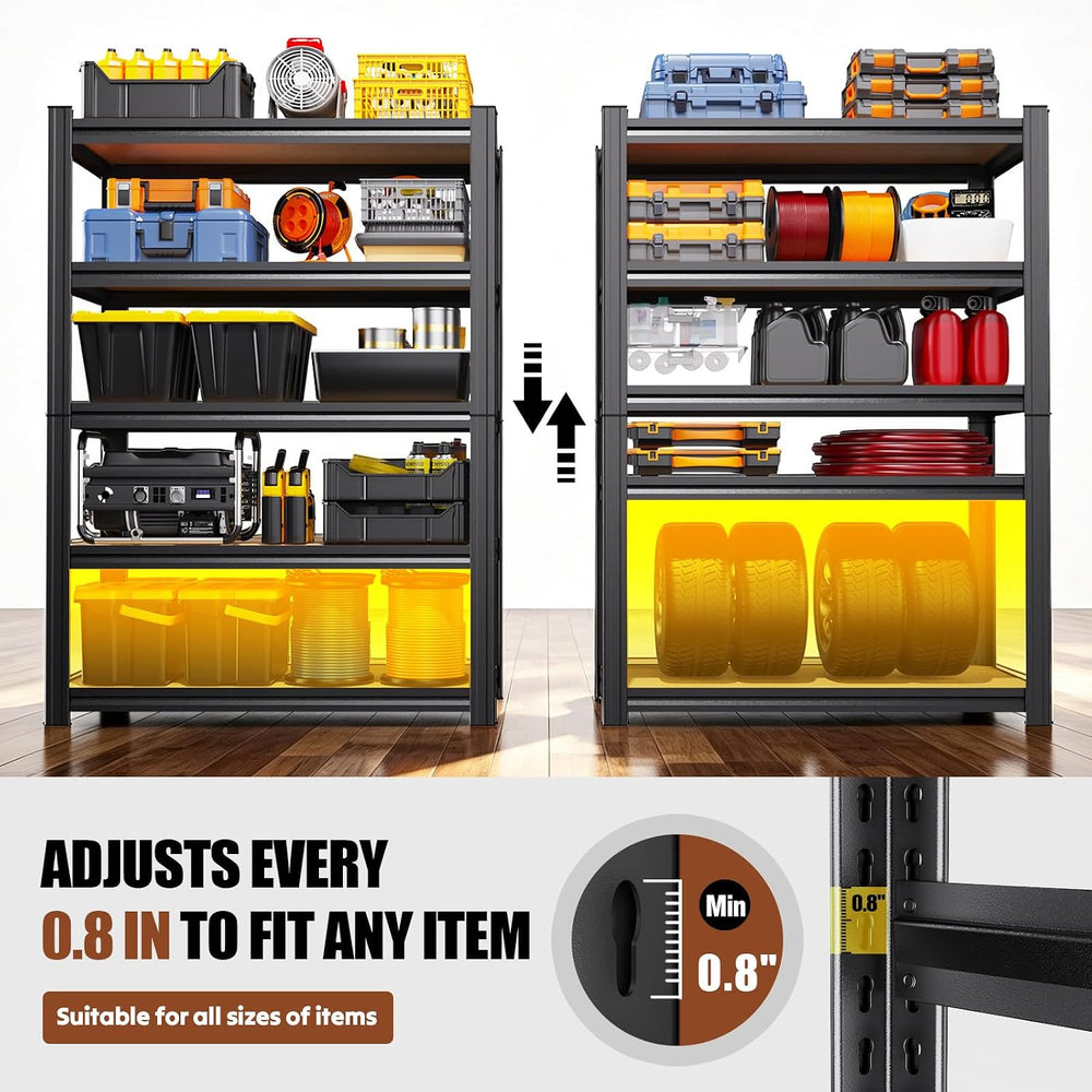 Garage shelving,Adjustable Storage Shelves,MDF 71.2''H*35.4''...