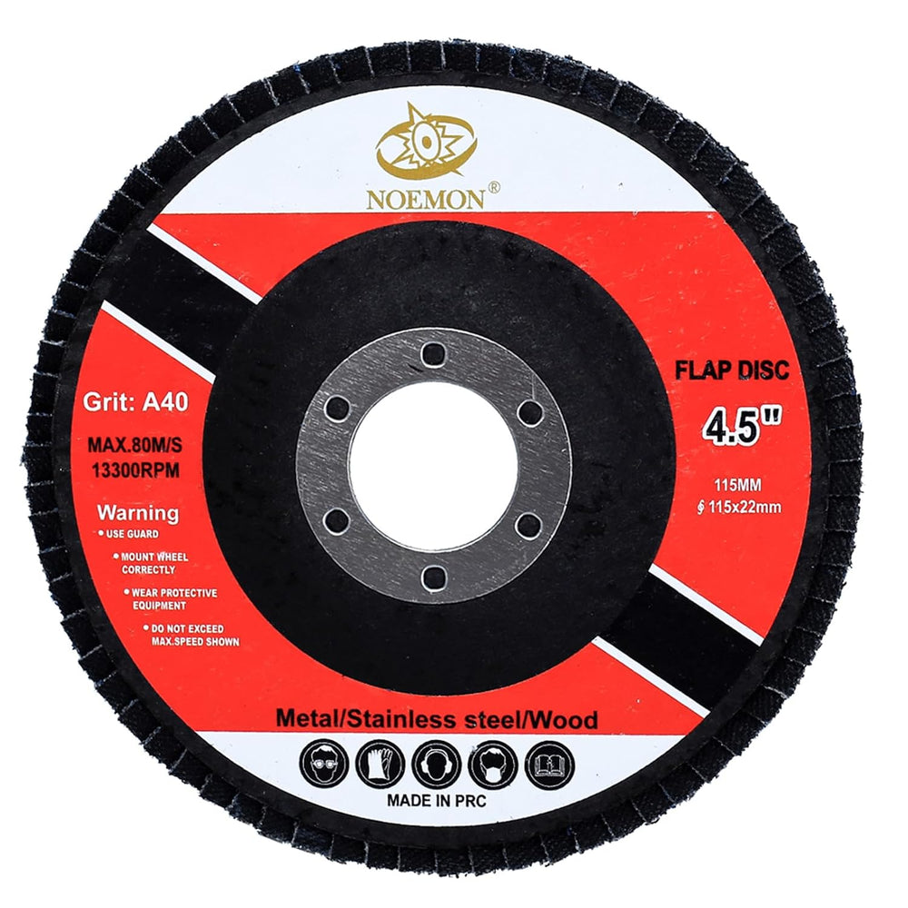50 Pack 4 1/2 Inch Flap Disc Angle Grinder Sanding Disc Type 27 Flap Discs Pr...