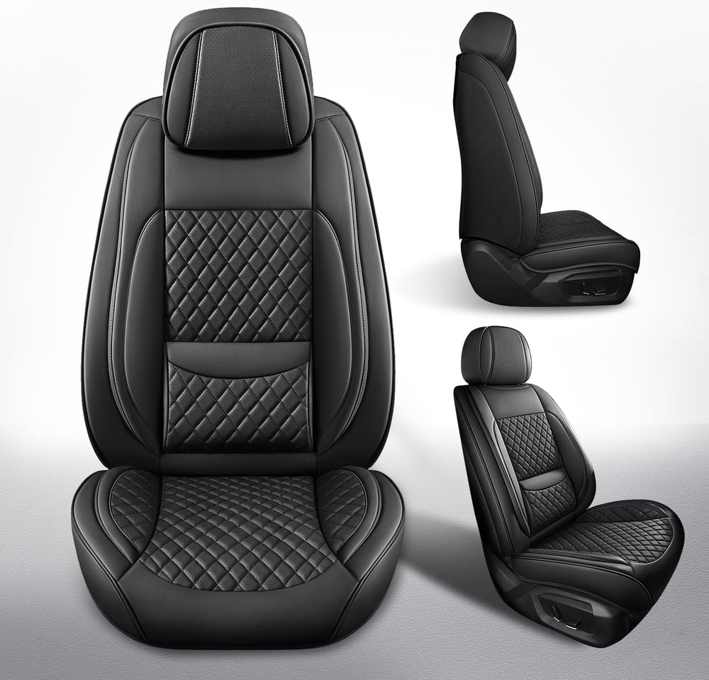 MIROZO Seat Covers Full Coverage,Leather Car Seat Cover for SUV Sedan Truck