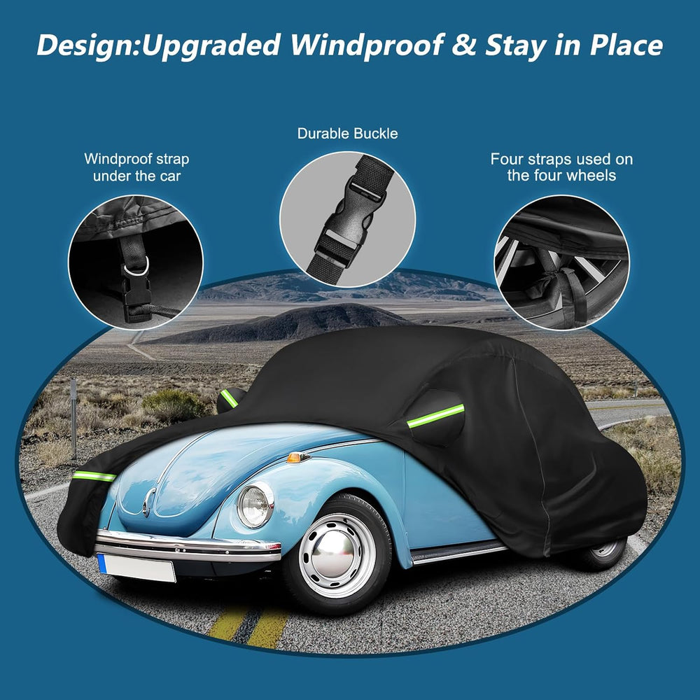 Custom Fit for Volkswagen Beetle Bug 2-Door 1960-1980 Sedan Car Cover