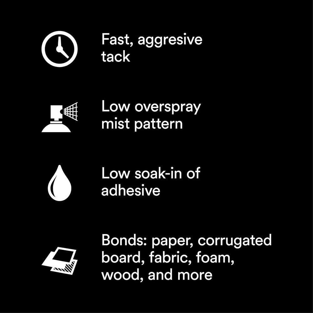 3M Super 77 Multipurpose Permanent Spray Adhesive Glue, Paper, Cardboard, Fab...