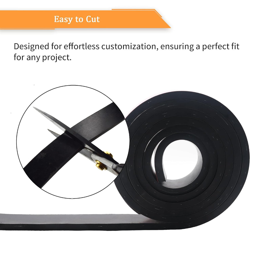 Adhesive Solid Neoprene Reinforced Rubber Strips with Cloth Insert, 1/2 Inch ...