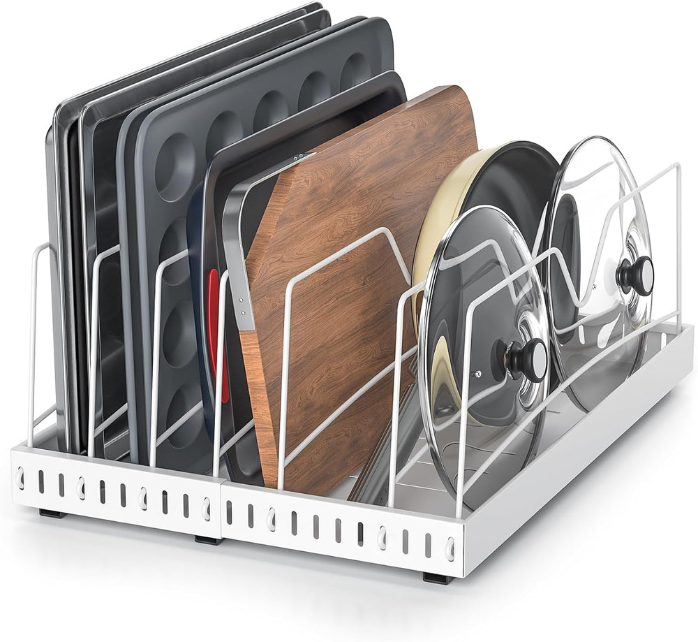 Pull Out Cabinet Organizer for Cookie Sheet, Cutting Board, Baking Sheet
