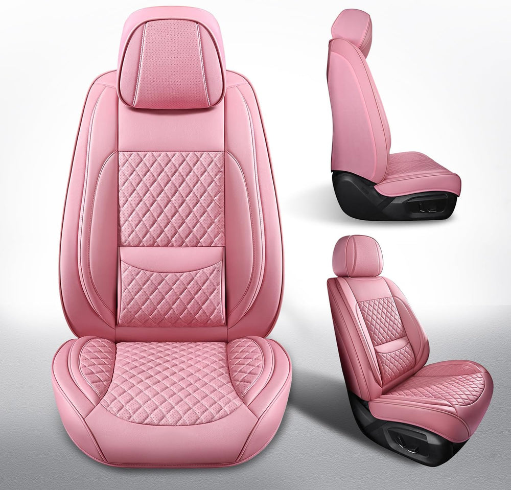 Front Seat Covers Full Coverage,Pink Seat Covers Universal Fit