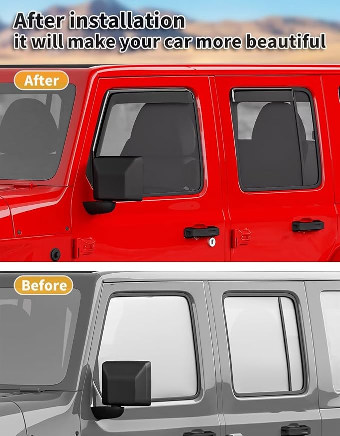 in-Channel Window Rain Guards Fit