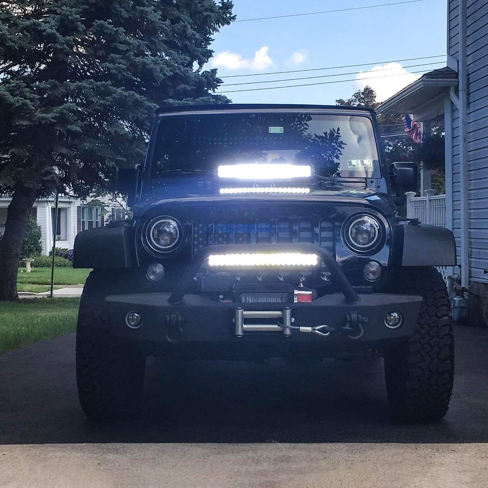 Nilight LED Light Bar 22Inch 120W Spot Flood Combo Off Road Lights Driving Fo...