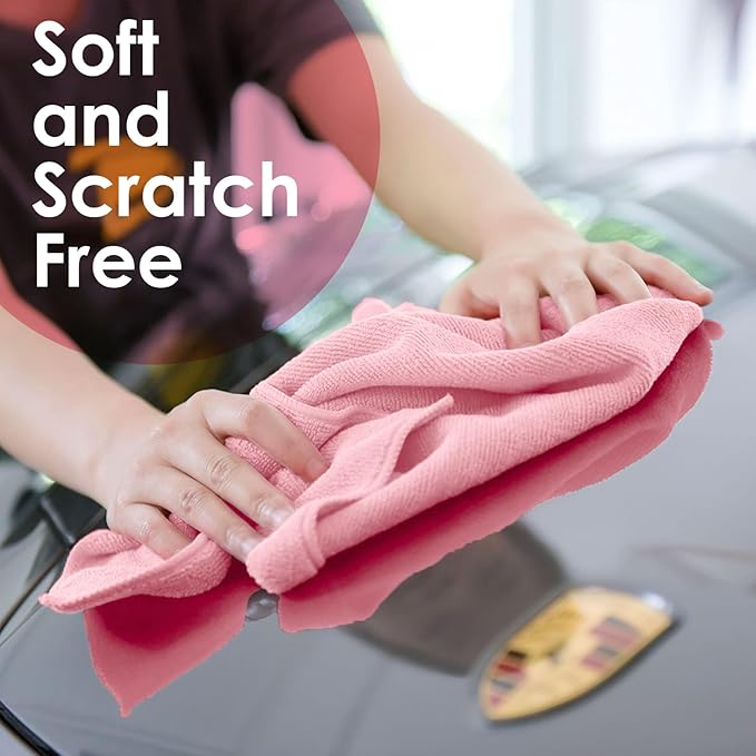 Avalon Towels Microfiber Cleaning Cloths Size 16" x 16", Highly Abs...