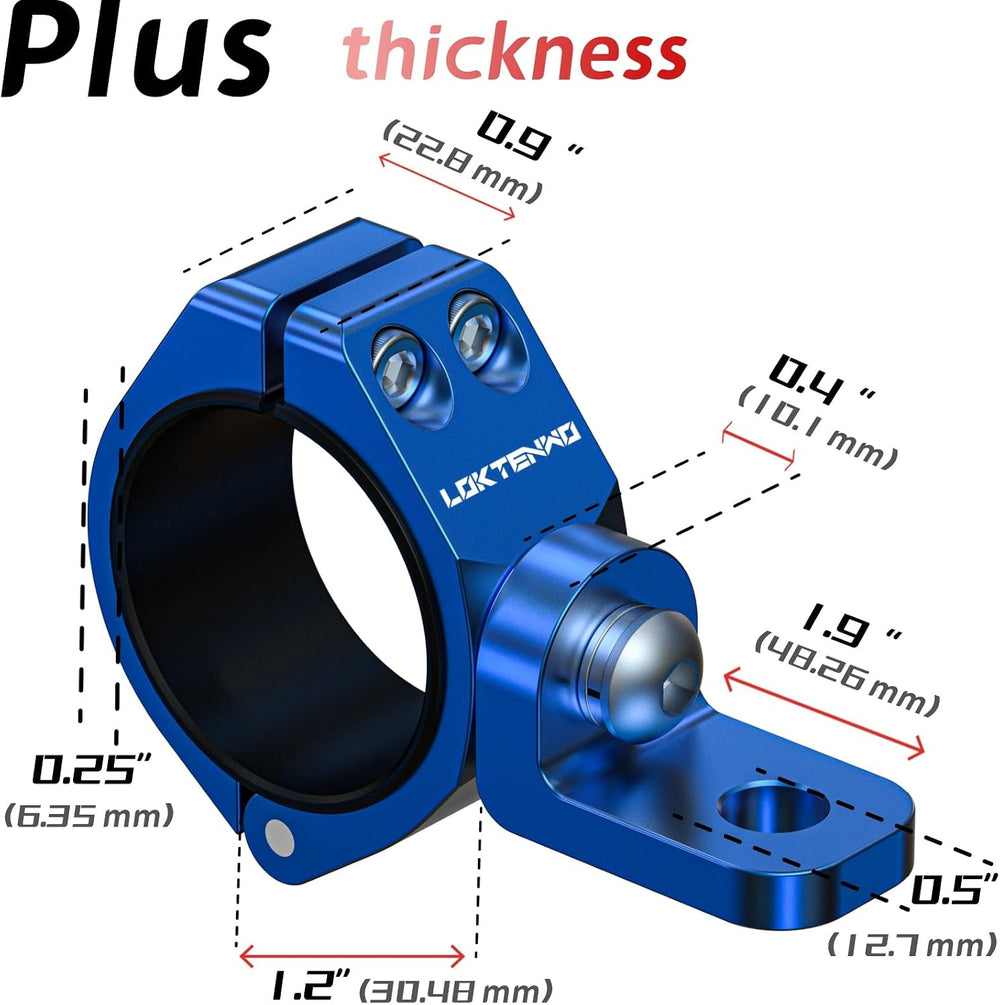 LOKTENWO 2 PCS Thicken Whip Light Mount CNC Aluminum Light Bar Mounts for Off...