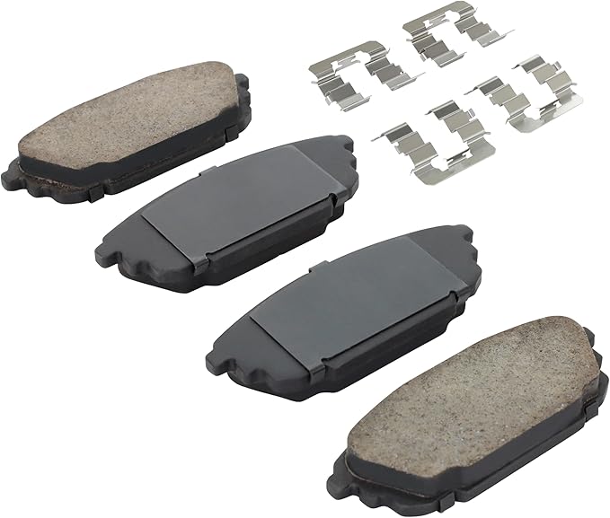 Premium Semi-Metallic Rear Brake Pads Compatible