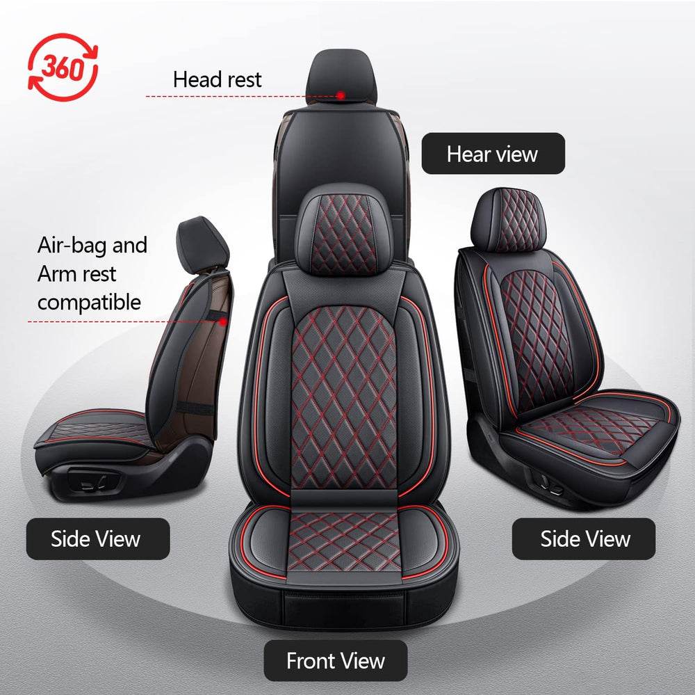MIROZO Ram Seat Covers Full Set Leather for 2009-2026 RAM 1500/2500/3500