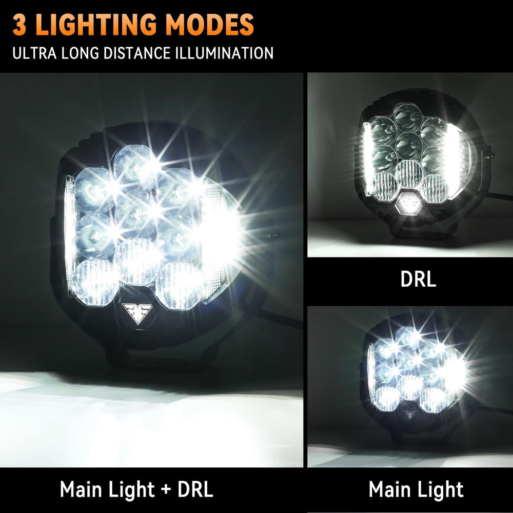 8 Inch 100W LED Driving Light Compatible with Wrangler Offroad Vehicle ATV UT...