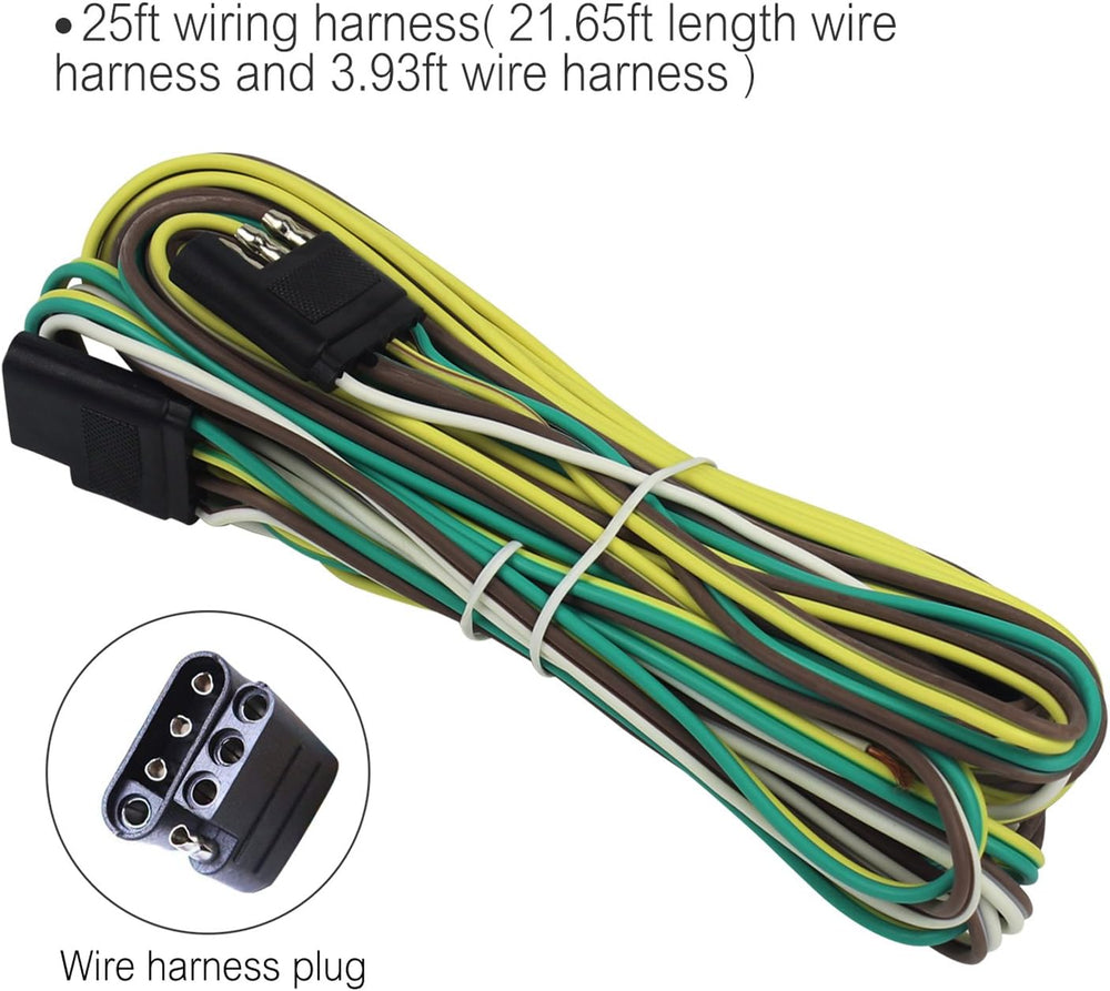 LINKITOM Submersible LED Trailer Light Kit, Super Bright Brake Stop Turn Tail...