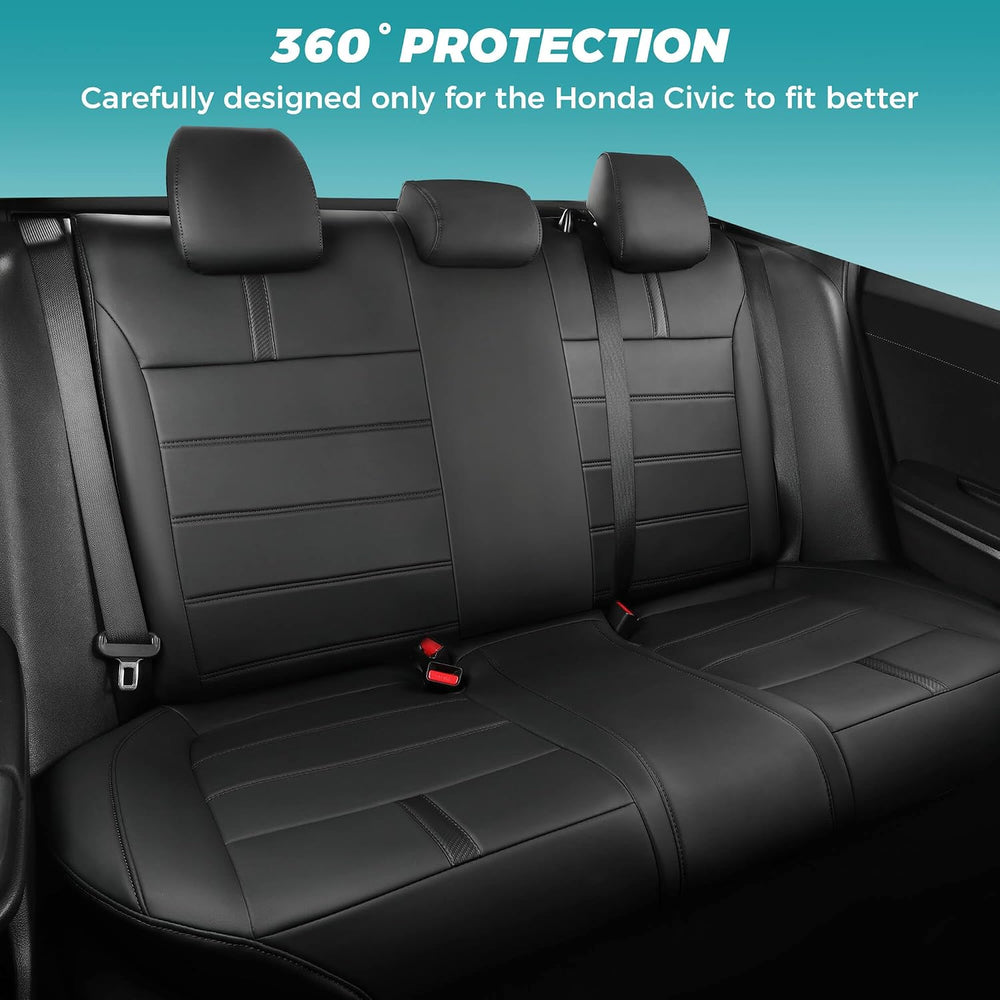 Leather Seat Covers for Honda Civic Sedan LX 2016-2021