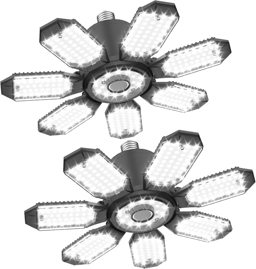 TANBABY Garage Lights, 250W Deformable Ceiling LED Shop Lights, 20000LM LED (...