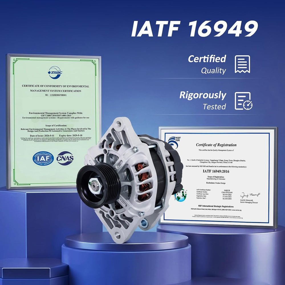 Alternator Replacement For Hyundai Kia 2012 2013 2014 2015 2016 2017 Accent V...