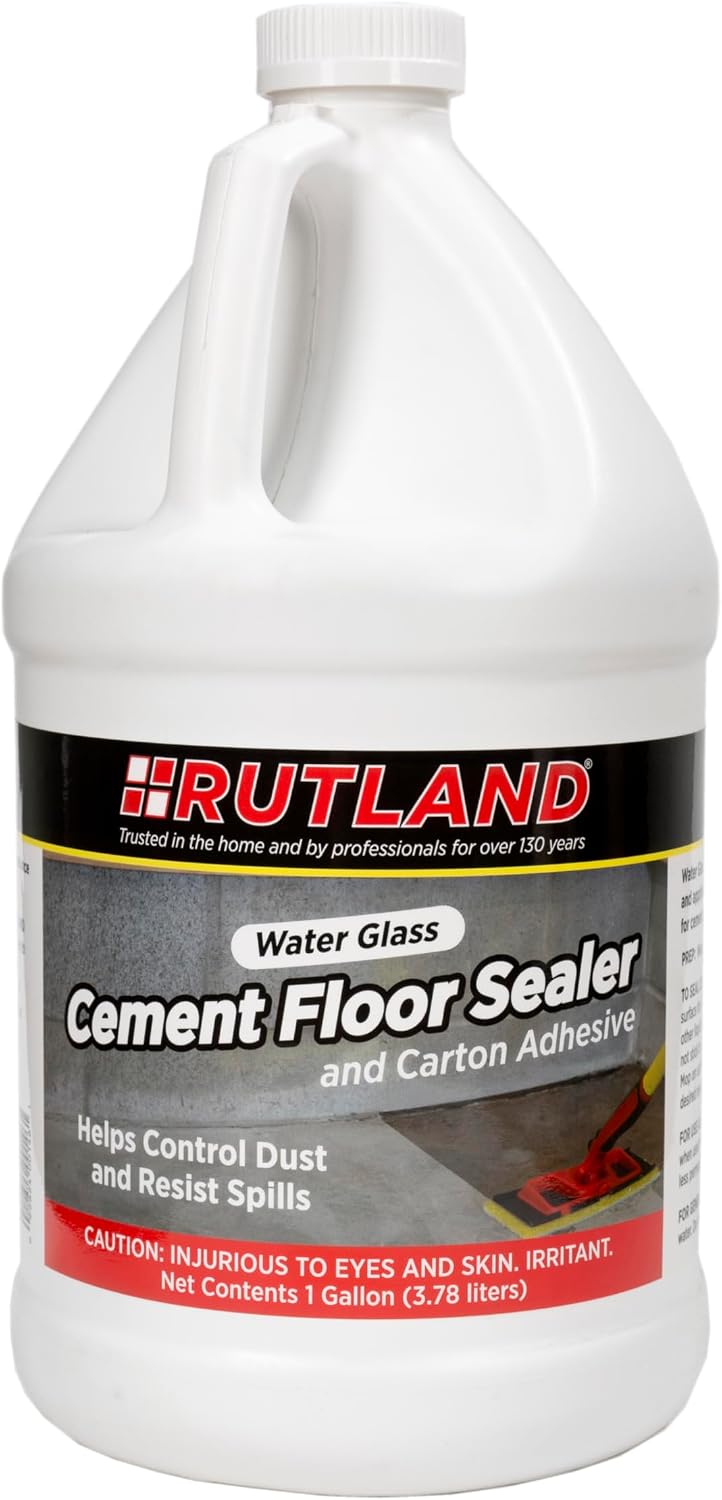 Rutland Sodium Silicate Liquid Solution 40% - Water Glass for Concrete Sealer...