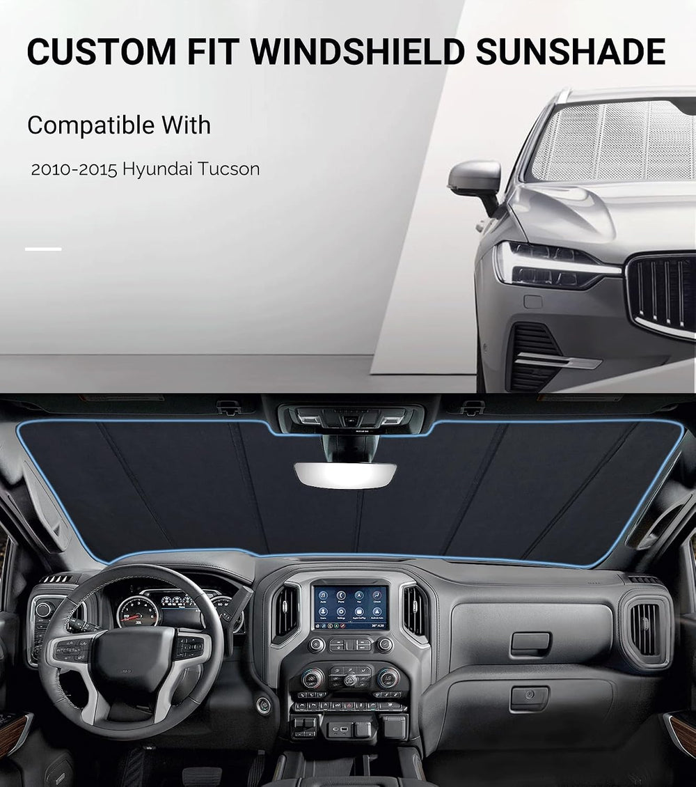 Pigenius Windshield Sun Shade for Hyundai Tucson 2019-2021. Reflective Alumin...
