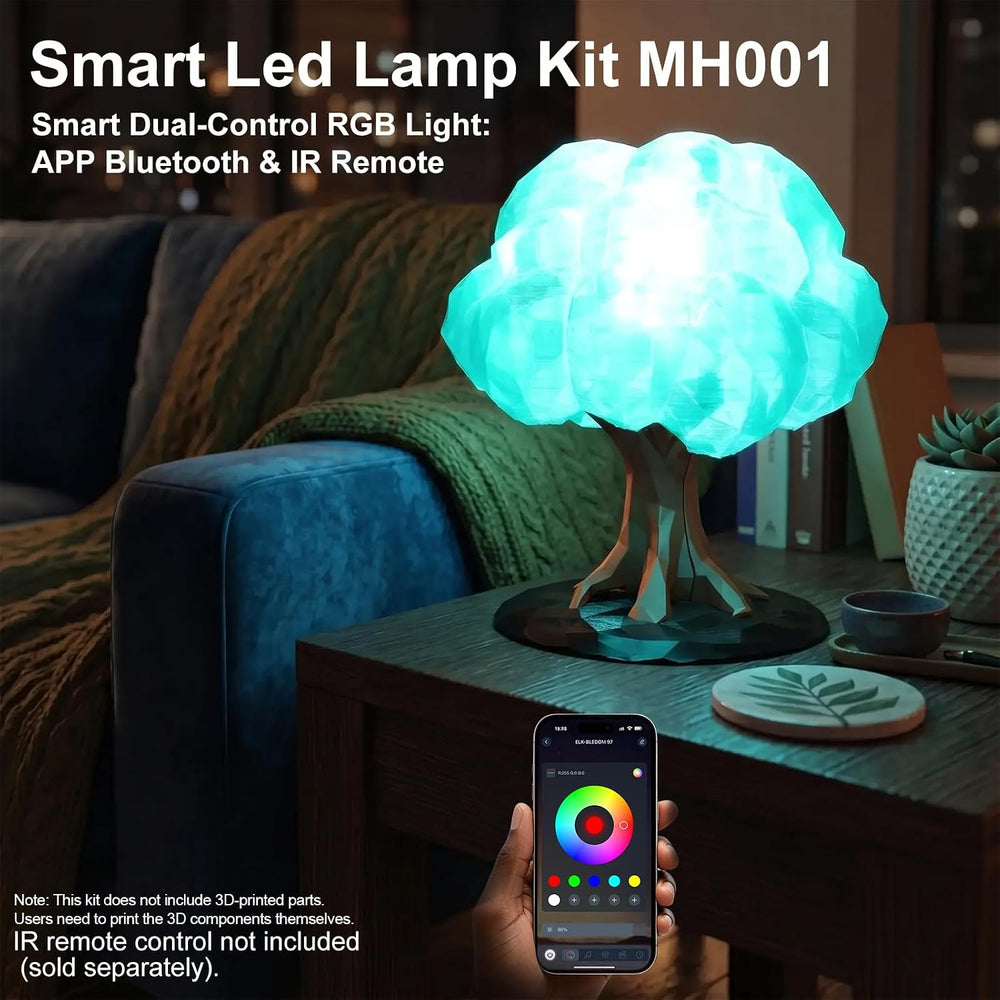 Smart LED Lamp Kit 001 for Bambu Lab 3D Printing, APP Control RGB DIY LED Lig...
