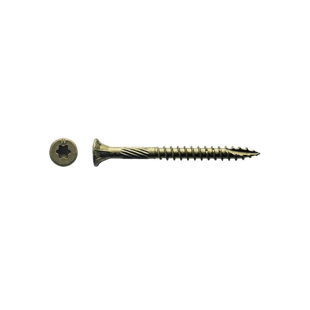 Big Timber 5BTX92#9 by 2-inch T-25-drive bit Bronze Star Flat Head Screws-Ext...
