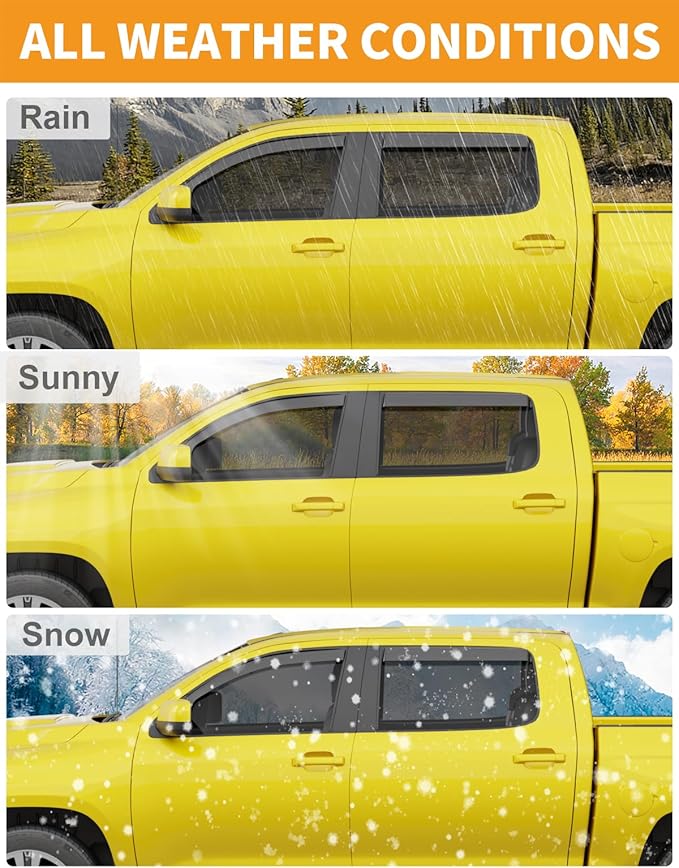 in-Channel Window Rain Guards Fit