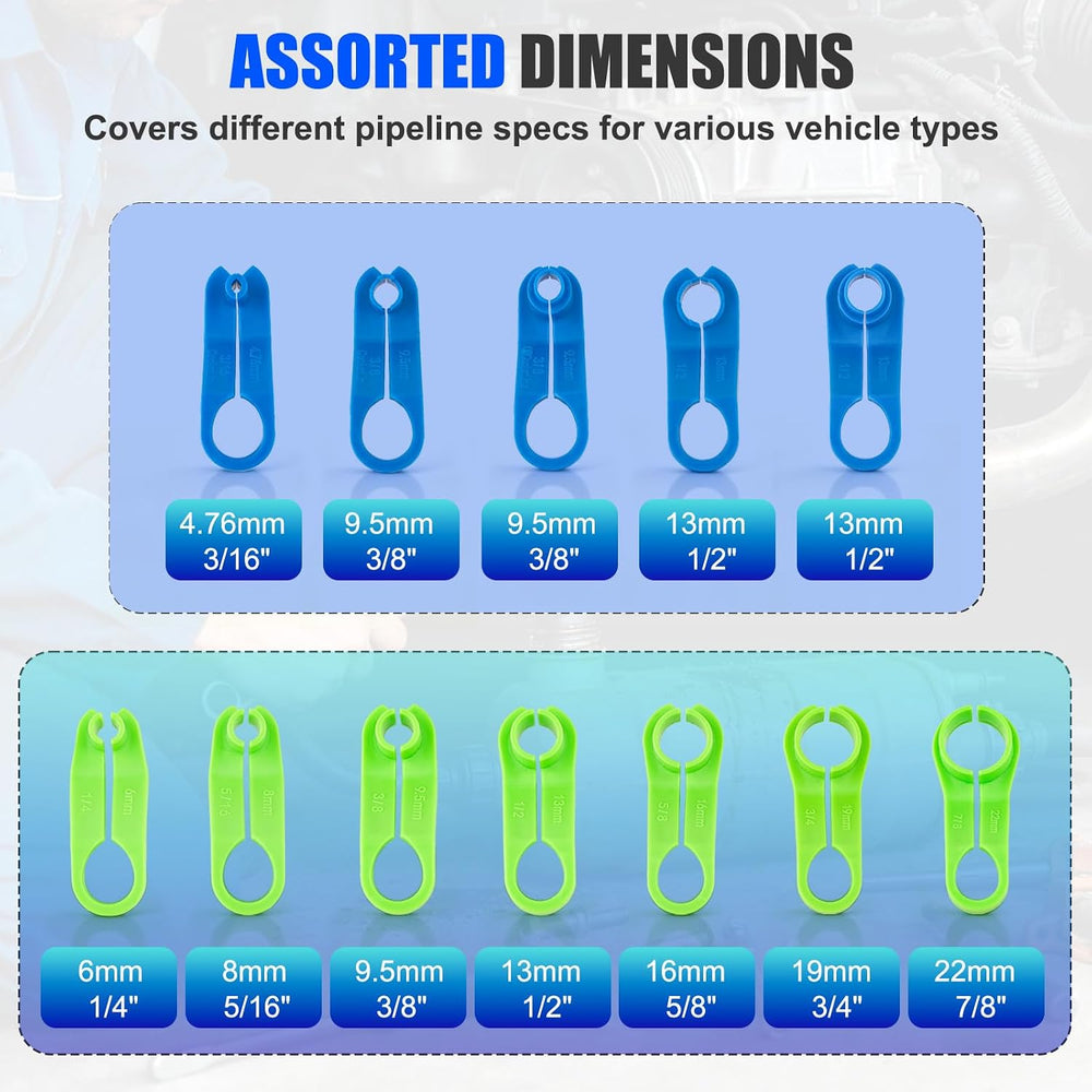 45PCS Fuel Line Disconnect Tool Set, Quick Disconnect Remover Kit