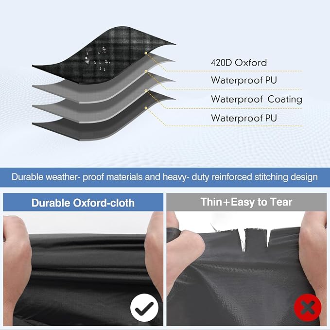 QUNSUNUS Waterproof Car Cover for Oldsmobile Cutlass 1966-1980/1988, Outdoor