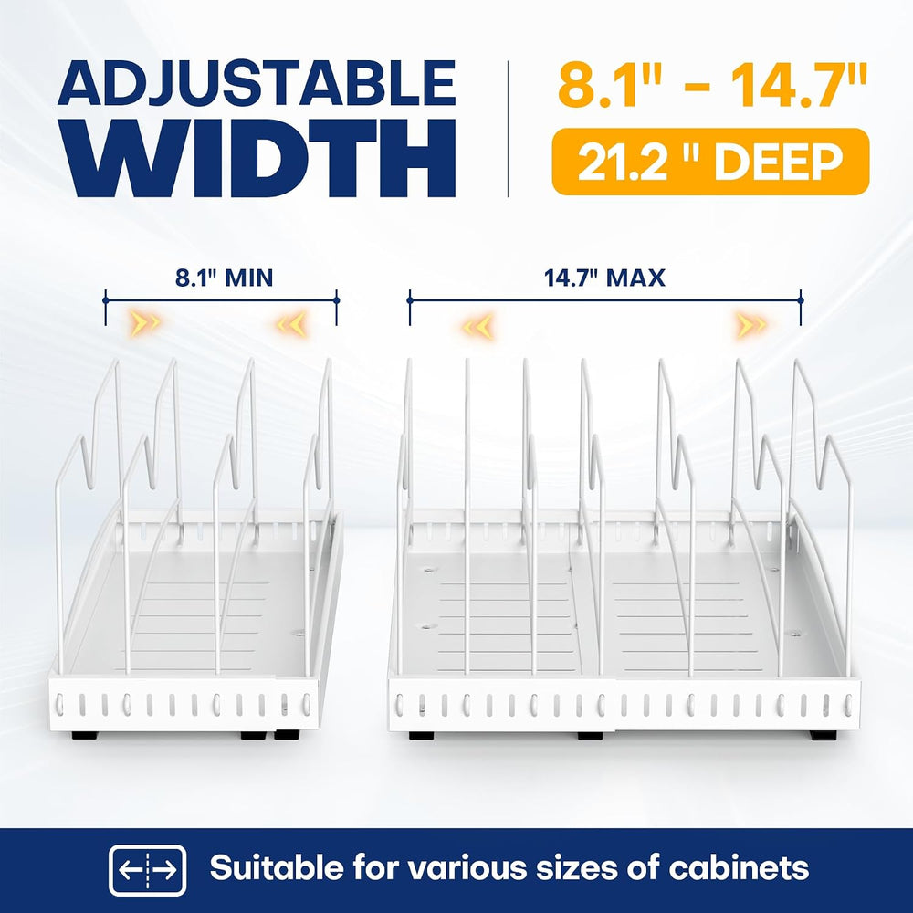 Pull Out Cabinet Organizer for Cookie Sheet, Cutting Board, Baking Sheet