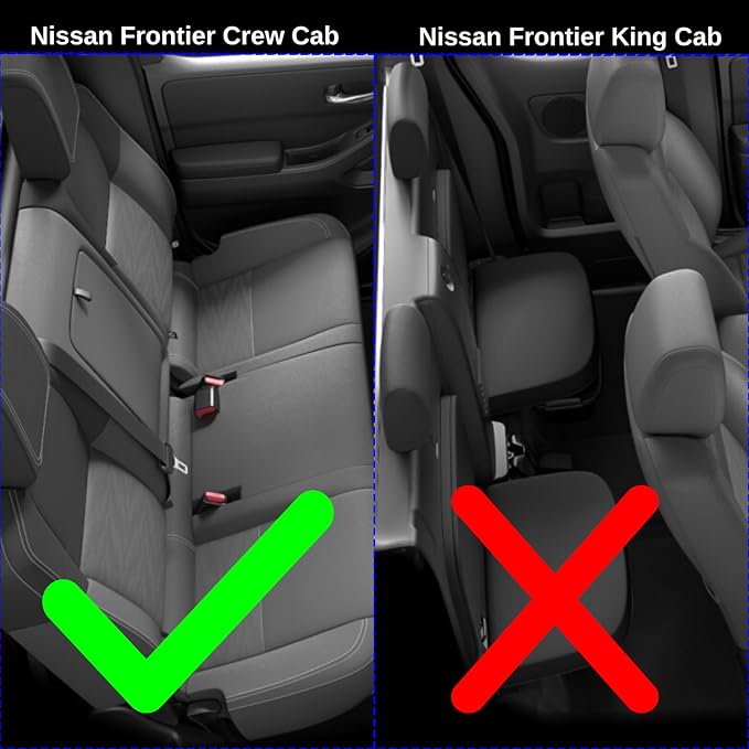 KELCSEECS® Floor Mats Custom for Nissan Frontier Crew Cab 2022-2025 All Weather