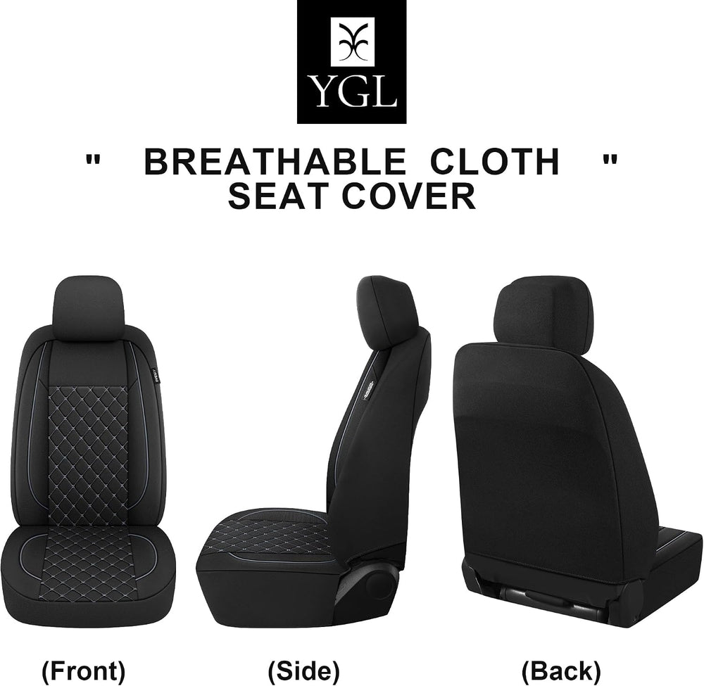 Breathble Car Seat Covers Full Set,Washable Seat Covers for Cars,Premium Clot...
