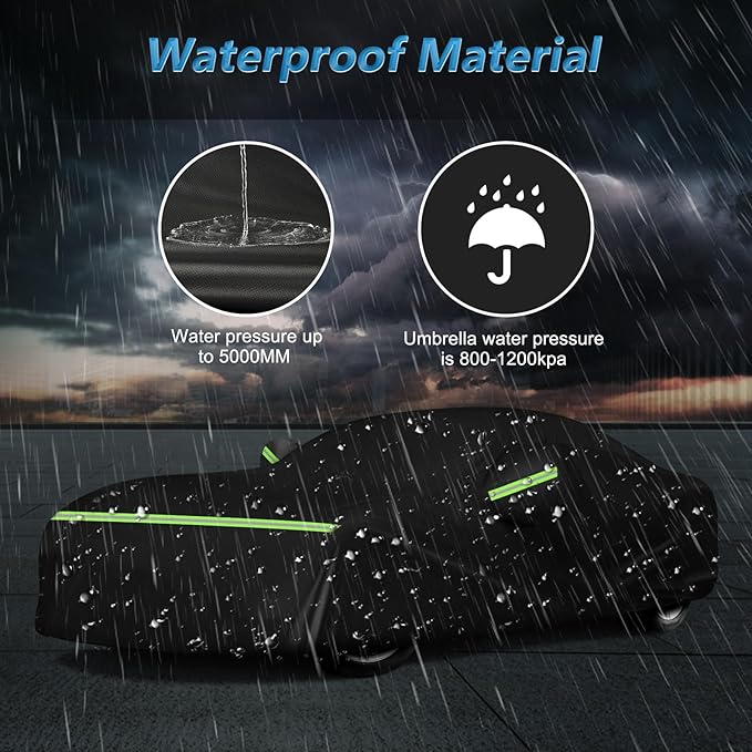 for Mustang Full Car Cover Waterproof All Weather, Outdoor Car Covers