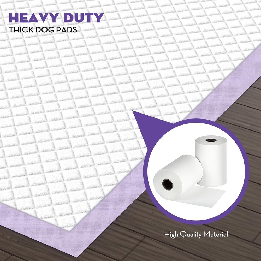 CROCI Puppy Pads with Adhesive Tabs Leak Proof Lavender Scent 36x36in 100Ct