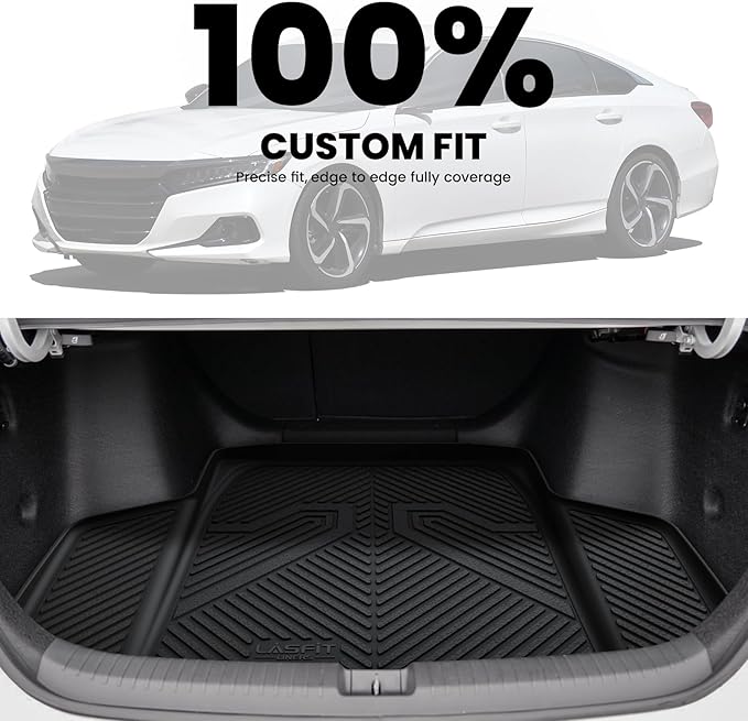 LASFIT Trunk Mat for Honda Accord Seden 2018 2019 2020 2021 2022 2023 2024 2025