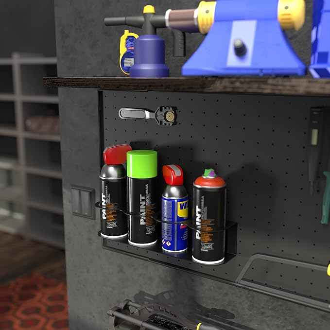 Koova 4 All-Purpose Spray Bottle Holder | Easy Install Wall Mount Hardware