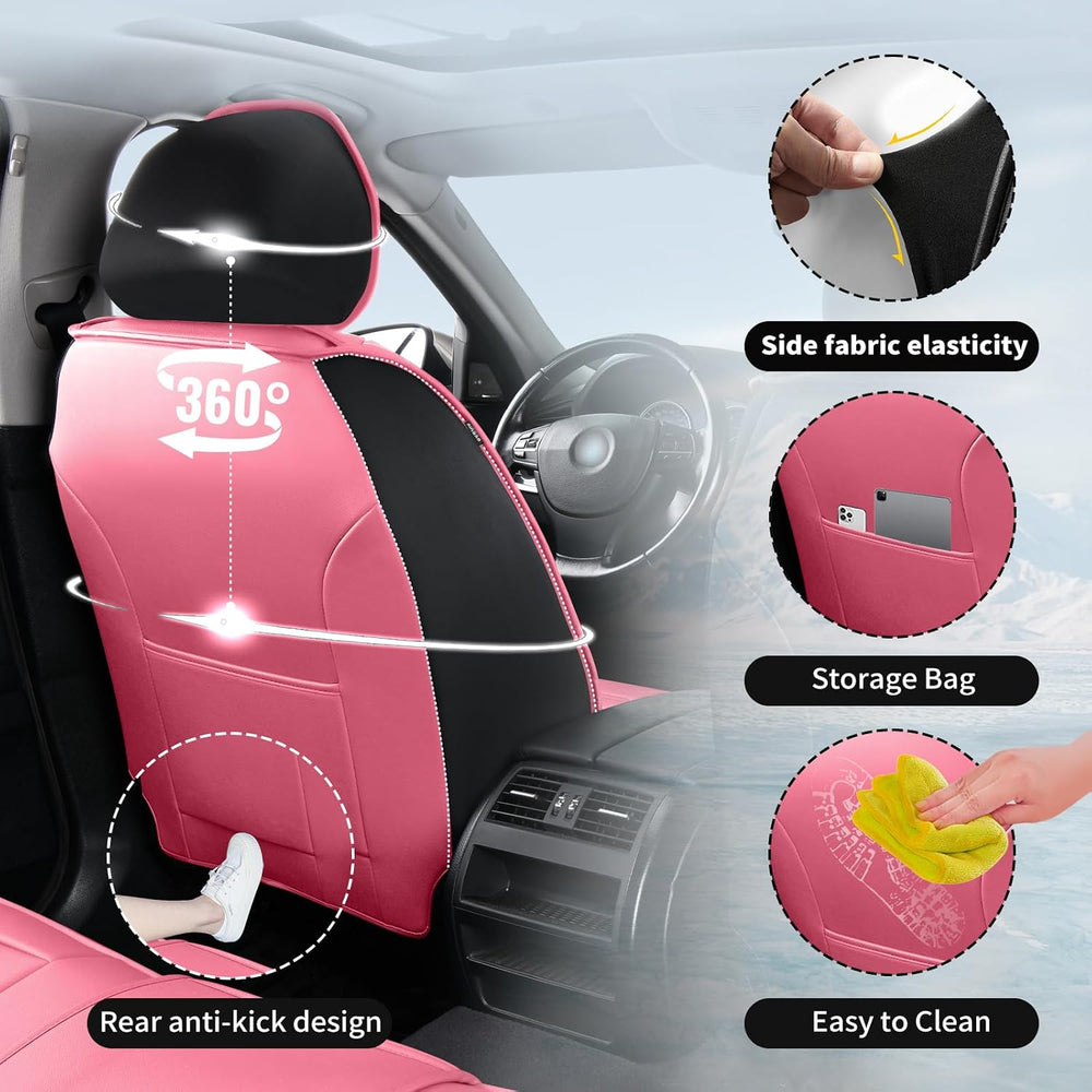 Car Seat Covers for Hyundai Tucson 2010-2025 2026 Pink&Black