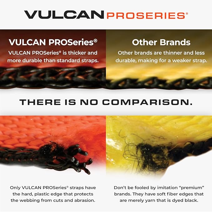 VULCAN Car Tie Down with Snap Hook (4 Pack)