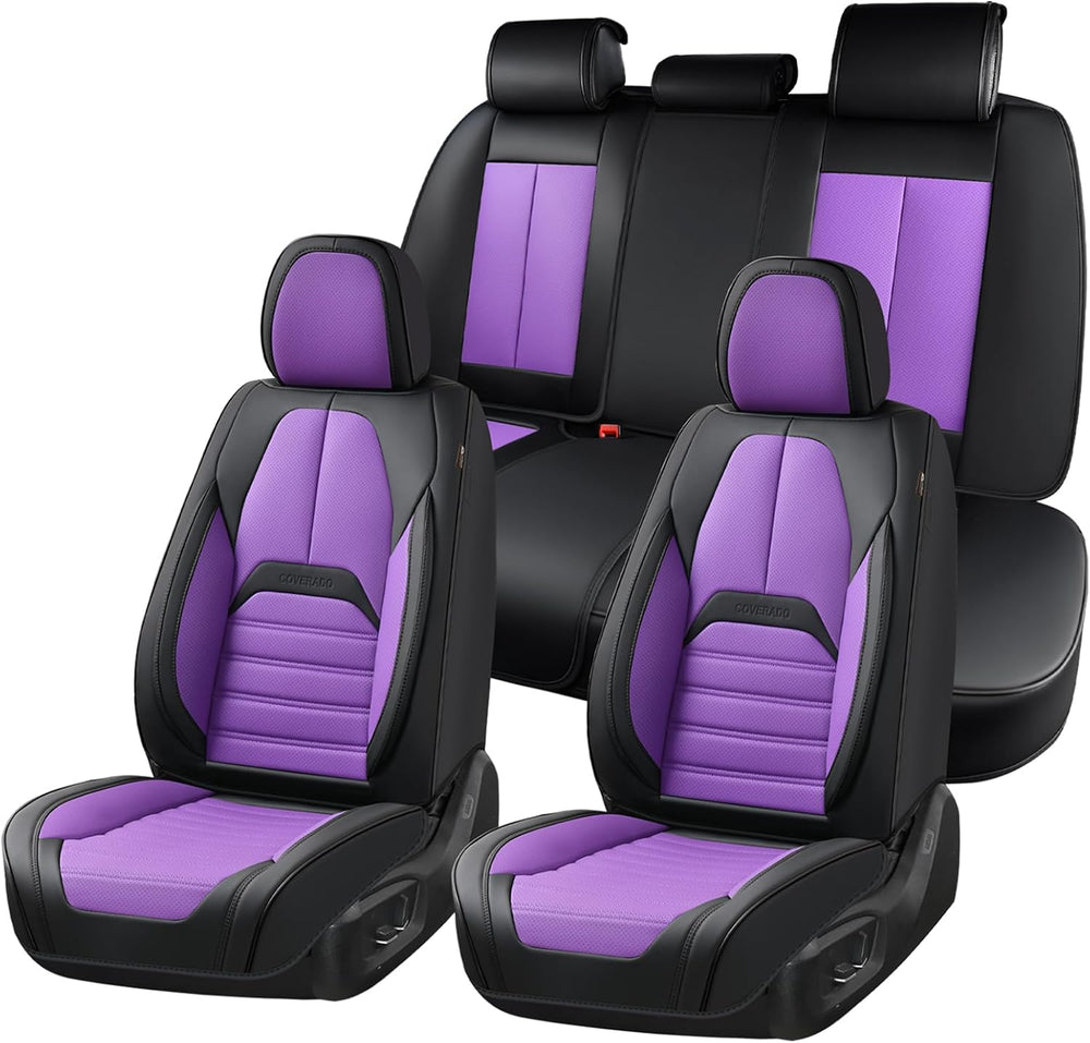 Coverado Car Seat Covers Full Set, Seat Covers for Cars, Automotive Seat Cove...