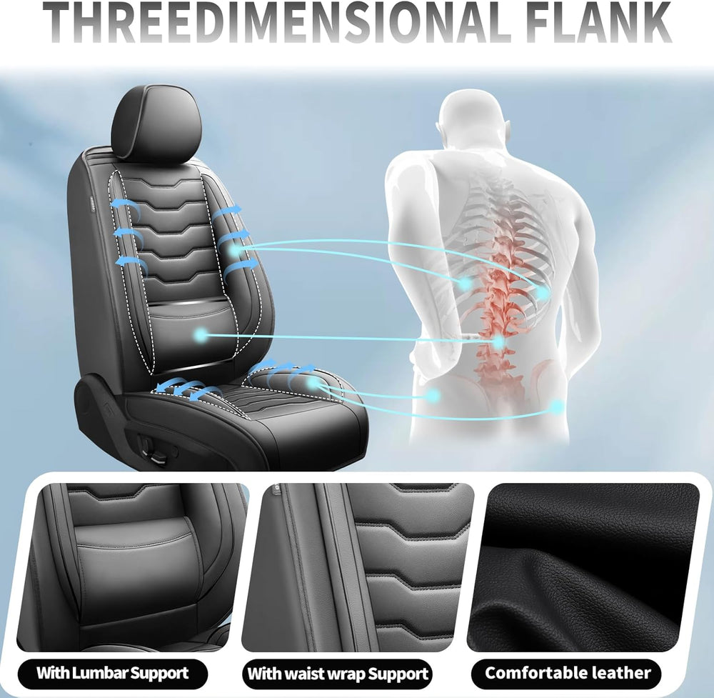 Car Seat Covers for Chevrolet/Chevy Colorado 2015-2025 2026 Black