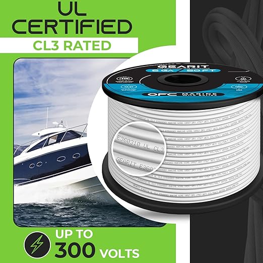 GEARit 6 Gauge Marine Electrical Primary Wire, 6 AWG Marine Grade Tinned Copper