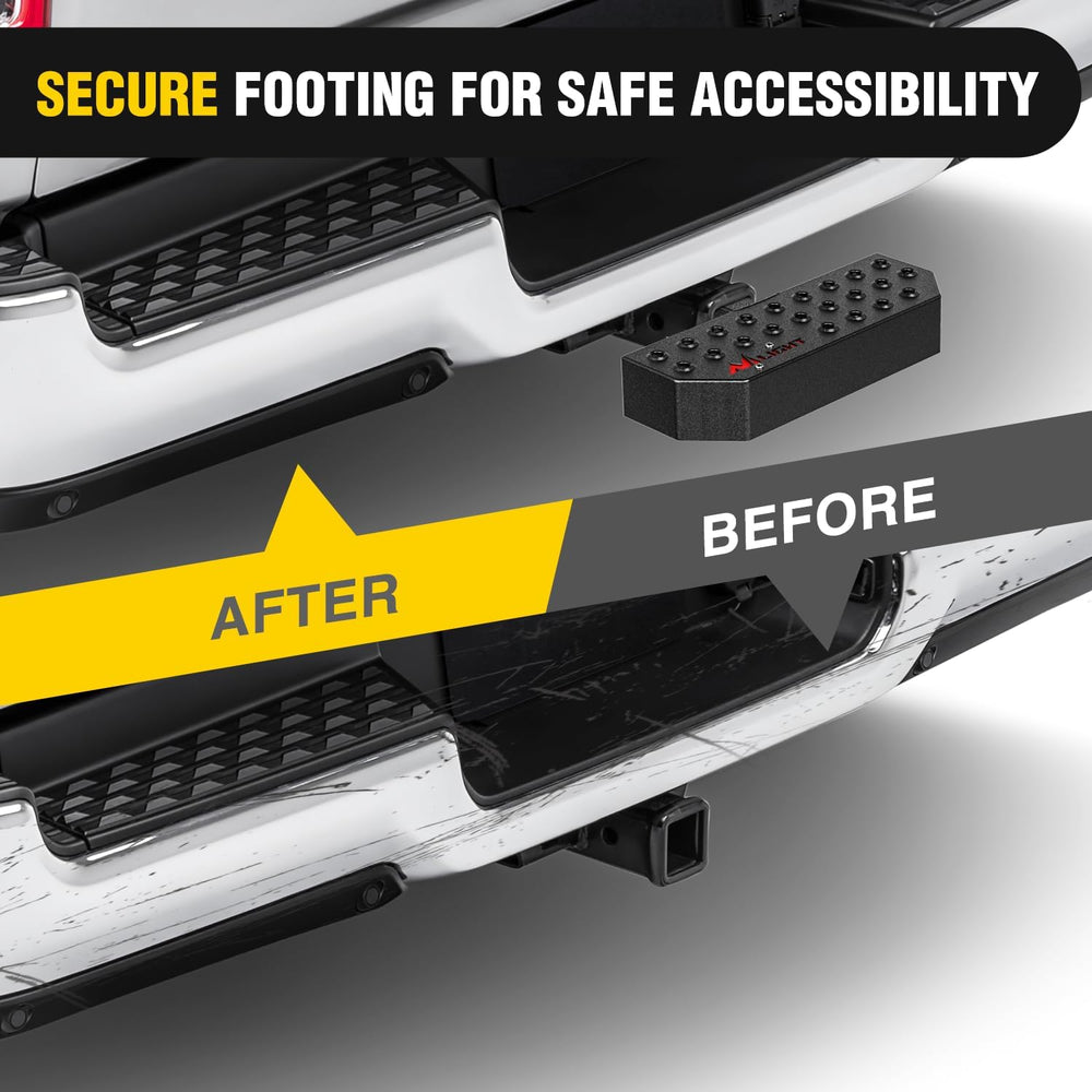 Nilight 11.9" Hitch Step with 2" Hitch Receiver for Pickup Truck Ca...
