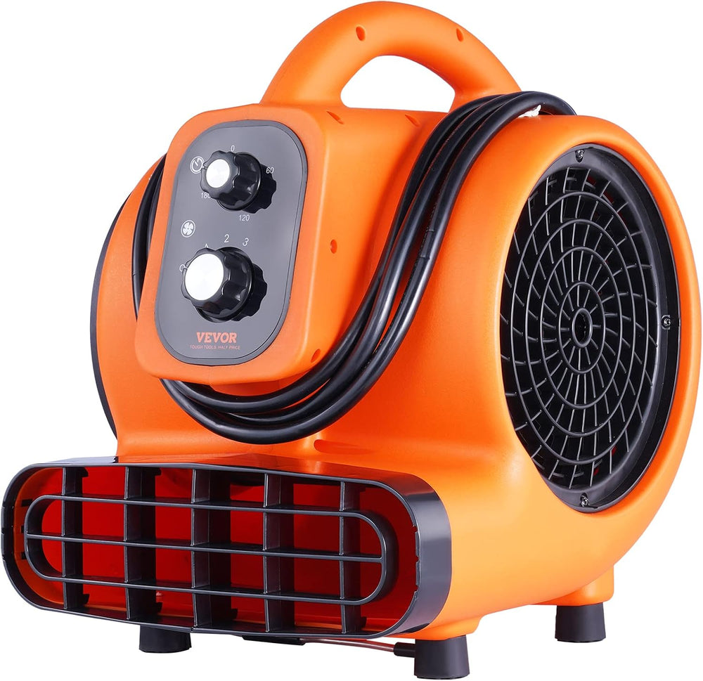 VEVOR Air Mover, 1/4 HP 1000 CFM Carpet Dryer for Cooling and Ventilating