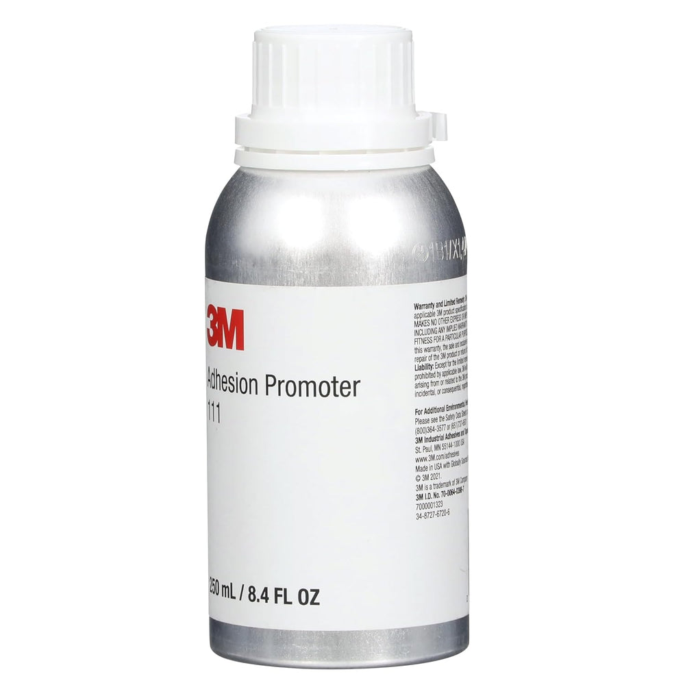 3M Adhesion Promoter 111, Clear, 250 mL Bottle, Fast-Acting, Quick Drying