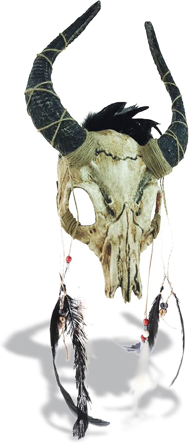 Yak Skull Mask- Devilish Animal Skull Mask Costume Accessory for Halloween, C...
