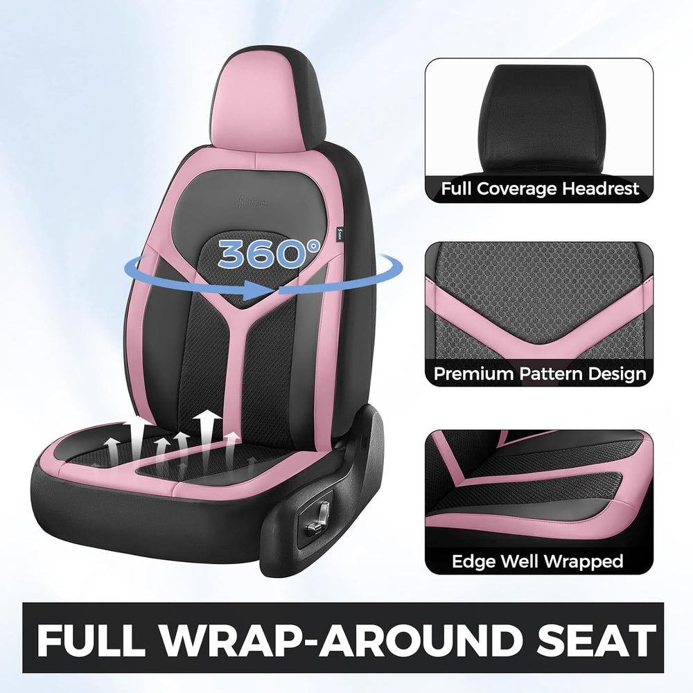 Car Seat Covers Full Set, Universal Seat Cover 5 Seats, Automotive Seat Cover...