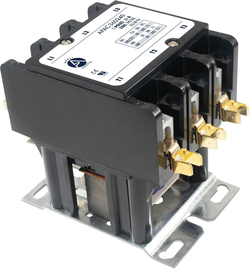 Appli Parts APAC-360240 Heavy Duty Contactor 3 Poles 60A 240V Coil Replacemen...