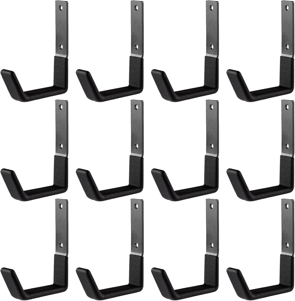 Heavy Duty Steel Hooks - Garage & Garden Tool Organizer, Wall Mount Hooks...