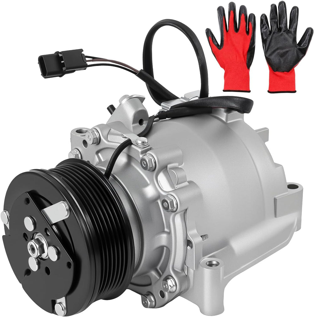 4918AC AC Compressor AC Compressor with Clutch Fits for 2006-2011 Civic 1.8L ...