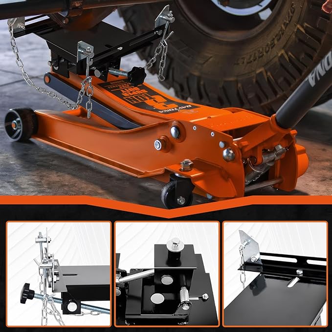 Transmission Jack Adapter for Cars, and Other Vehicles, 1/2 Ton Universal