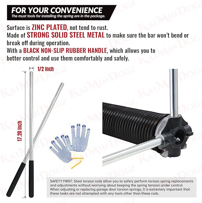 Pair of 1.75" Garage Door Torsion Springs Set